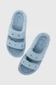 μπλε Παντόφλες Crocs Classic Cozzy Sandal Γυναικεία