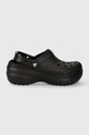 Šľapky Crocs Classic Platform Lined Clog 207938.001 čierna AW23