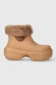 коричневый Зимние сапоги Crocs Stomp Lined Boot Женский