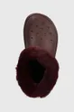 burgundské Snehule Crocs Stomp Lined Boot