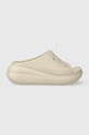 Шлепанцы Crocs Classic Crush Slide платформа бежевый 208731.2Y2