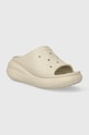 Crocs papuci Classic Crush Slide 208731.2Y2 bej AW23