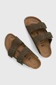 Obuwie Birkenstock klapki zamszowe 1025720 zielony