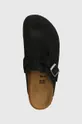 černá Semišové pantofle Birkenstock