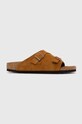 Παντόφλες σουέτ Birkenstock άλλο πορτοκαλί 1023891