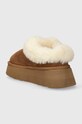 Încălțăminte Steve Madden papuci din piele intoarsa Chaplin SM11002735.839 maro