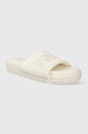 Obuwie Polo Ralph Lauren kapcie Robin Platform RF104163W beżowy