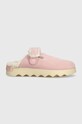 Sorel kapcie zamszowe VIIBE CLOG SUEDE COZY różowy 2048521688