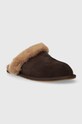 UGG kapcie zamszowe Scuffette II 1106872.BCDR brązowy AW23
