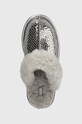 Детски кожени чехли UGG K COZY IIEL HEARTS сребърен 1151615K