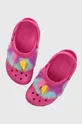 розовый Детские шлепанцы Crocs Classic I Am Unicorn Для девочек