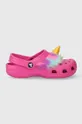 Детские шлепанцы Crocs Classic I Am Unicorn розовый