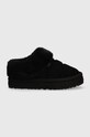 UGG papuci din piele intoarsa TAZZLITA negru 1143803K