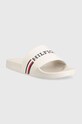 Шльопанці Tommy Hilfiger CORPORATE FLAG POOL FM0FM04613 білий AW23