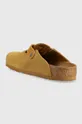 Birkenstock klapki zamszowe Boston Corduroy Cholewka: Skóra zamszowa, Wnętrze: Skóra zamszowa, Podeszwa: Materiał syntetyczny