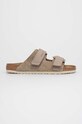 Semišové pantofle Birkenstock Uji béžová 1025690