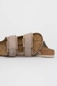 Semišové pantofle Birkenstock Uji béžová 1025690
