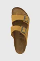barna Birkenstock papucs velúrból Arizona Corduroy
