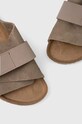 Birkenstock papuci din piele Kyoto bej 1015572