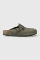 Велурени чехли Birkenstock Planet friendly зелен 1024721