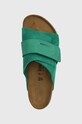 Semišové pantofle Birkenstock zelená 1025675