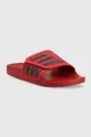 Šľapky adidas červená