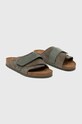 Παντόφλες σουέτ Birkenstock BIRKENSTOCK X PAPILLIO Arizona 1023831 πράσινο AW23
