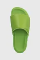 green Y-3 leather sliders IG1084 SLIDE