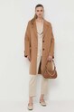 Vlnený kabát BOSS 50495269 béžová AW23