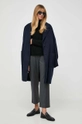 BOSS cappotto in lana blu navy