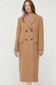 Odzież Pinko płaszcz wełniany 101874.Y82W brązowy