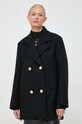 Μάλλινο παλτό Pinko 101675.A13X μαύρο AW23