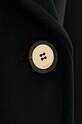 Μάλλινο παλτό Pinko 101675.A13X μαύρο