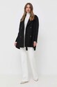 Μάλλινο παλτό Pinko 101875.Y82W μαύρο AW23
