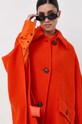 Pinko poncho wełniane pomarańczowy 101617.Y7DY