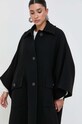 Pinko poncho wełniane czarny 101617.Y7DY