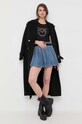 Pinko płaszcz wełniany 101672.Y27P czarny AW23