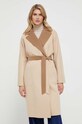 Μάλλινο παλτό διπλής όψης Weekend Max Mara 2350160239600 καφέ AW23