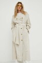 By Malene Birger trencz z domieszką lnu Alanise beżowy Q71694008