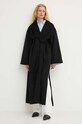 By Malene Birger płaszcz wełniany Q71360005Z czarny AA00