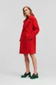 κόκκινο Μάλλινο παλτό Karl Lagerfeld