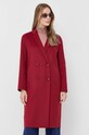 Μάλλινο παλτό Patrizia Pepe 8O0097.A006 κόκκινο AW23