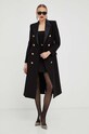 Пальто Elisabetta Franchi CP00436E2 чорний AW23