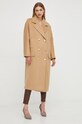 Elisabetta Franchi palton de lana CP44D36E2 bej