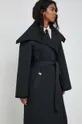 čierna Kabát Elisabetta Franchi