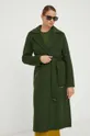 Вовняне пальто MICHAEL Michael Kors зелений