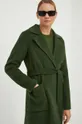 zielony MICHAEL Michael Kors płaszcz wełniany