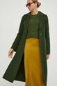 MICHAEL Michael Kors płaszcz wełniany 77C5935M22 zielony