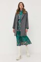 Red Valentino płaszcz wełniany 3R3CA1594H5 szary AW23