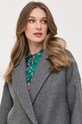 Red Valentino płaszcz wełniany szary 3R3CA1594H5